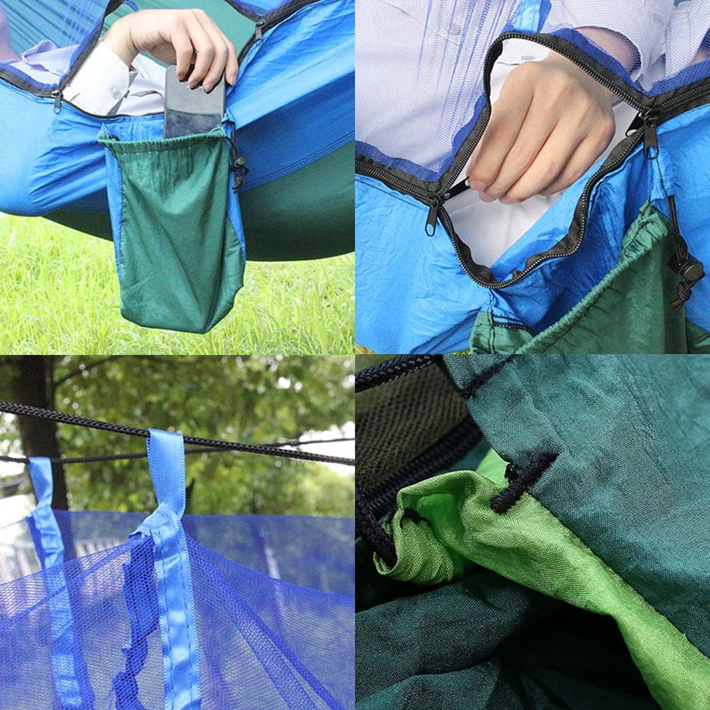 Автоматический быстро открывающийся гамак с москитной сеткой, портативный гамак для кемпинга на открытом воздухе, защита от опрокидывания