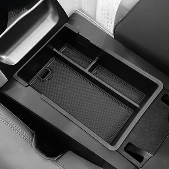 Yousheng Center Console Organizer for BYD Yuan UP 2024 2025 OEM Fit Armrest Storage Box Tool-Less Installation 5L Sliding Lid Bin