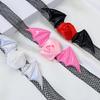 Adults Devil Costumes Set Accessories Devil Bat Headband Flower Lace Choker for Role Play Halloween Cosplay Party Props