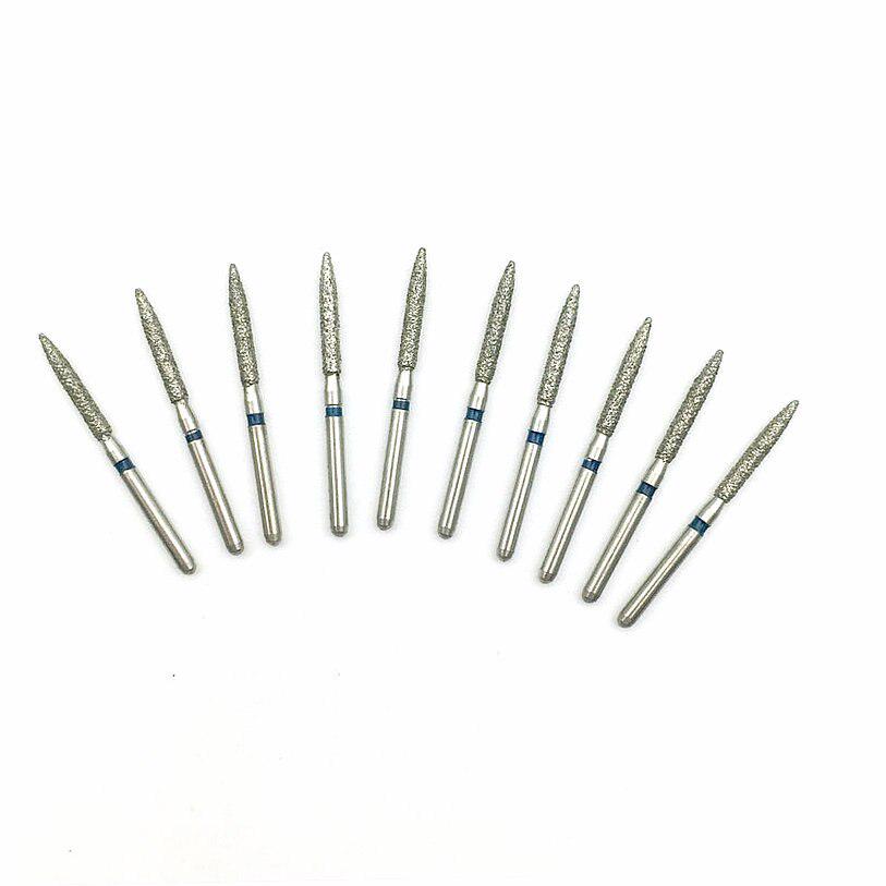 10 шт., стоматологические алмазные боры, высокоскоростные боры, средние стоматологические инструменты для полировки зубов для стоматолога FO-13
