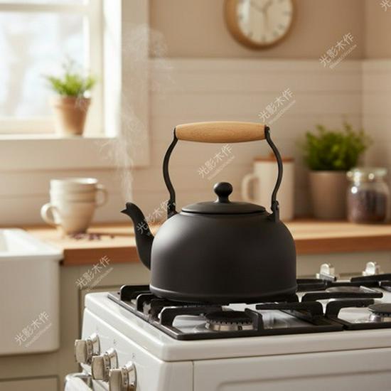 Wooden Handle Iron Wok Spatula, BBQ Grill Tool, Anti-Scalding Kitchenware Accessory