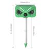 Ultrasonic Solar Animal Repeller: Multi-Purpose for Cats, Birds & Rodents