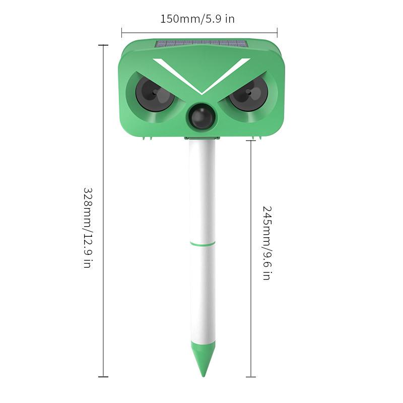 Ultrasonic Solar Animal Repeller: Multi-Purpose for Cats, Birds & Rodents