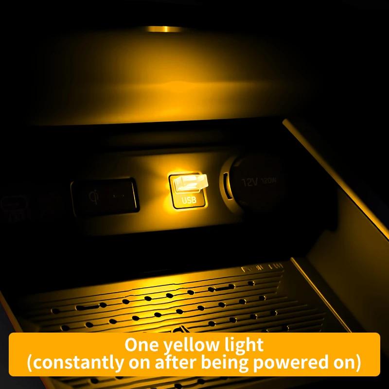 Автомобильная подсветка салона, модификация интерьера со светодиодной подсветкой для ног, радужная подсветка, приветственная USB-подсветка салона