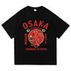 Fashion Osaka Dotonbori Drunken Octopus T Shirts Men Aesthetic Takoyaki Osaka T-Shirt Unisex Japanese Anime Vintage Cotton Tees