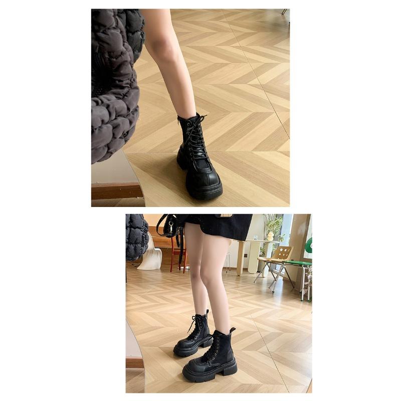 Ботинки Martin в британском стиле для женщин на осень и зиму, новые повседневные короткие ботинки на толстой подошве, увеличивающие рост для женщин