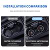 1/2Pcs Car Coasters Water Cup Slots Non-Slip Mat For Honda CITY CIVIC Mugen MB4 Pilot Type R Type S Si Insight Auto Accessories