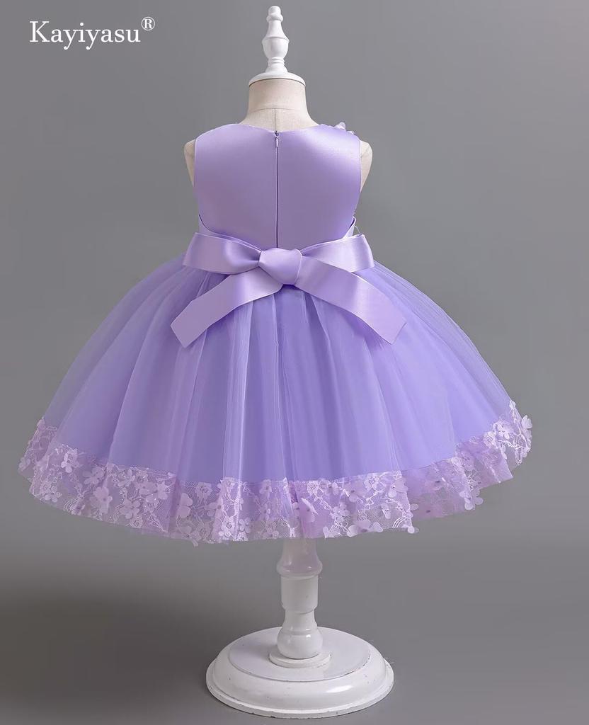 Kayiyasu Формальный Цветочный Милый Идеально для Фортепиано и Размеры Детское Платье, Принт, Юбка, Сити-Го-Сан, Концерты, Свадьбы, 110-160см (140