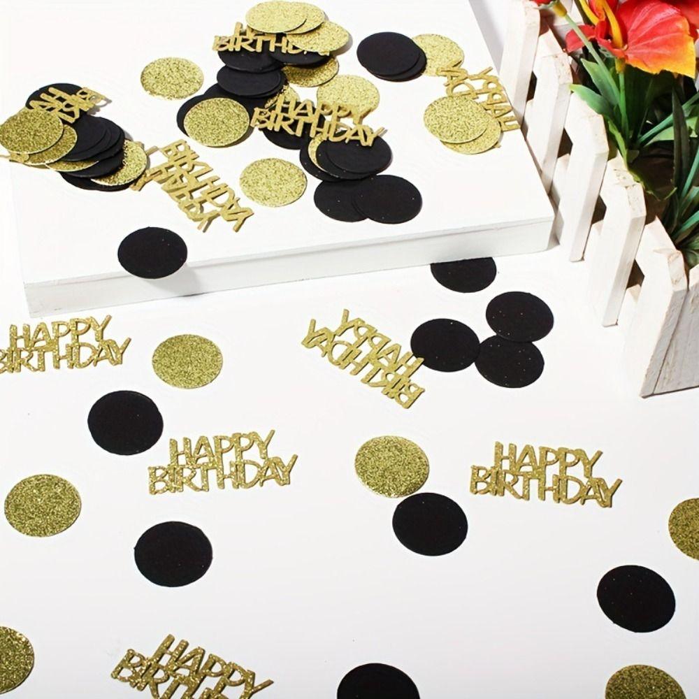 100 шт. блестящие золотые круглые точки конфетти бумага для украшения вечеринки принадлежности для украшения стола