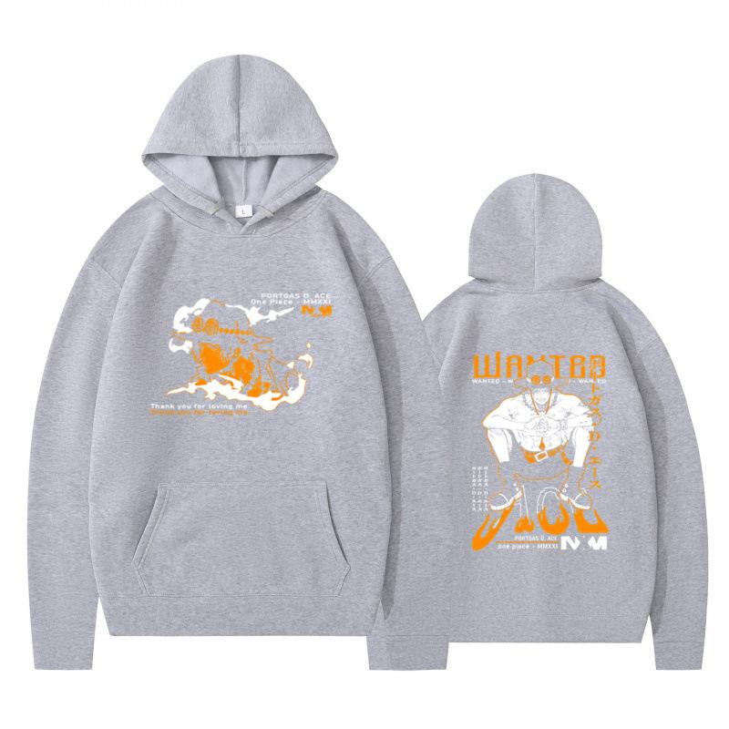 Autumn Winter Fashion Casual Hoodie Cartoon Anime Character Double Sided Printed Men's Loose Comfortable Sports Hoodie