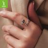 Halloween Skull Hand Open Ring Dark Wind Love S925 Sterling Silver Ring Jewelry