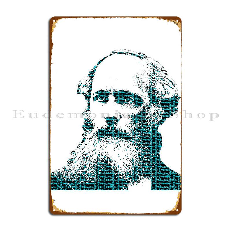 James Clerk Maxwell's Equations Metal Sign Design Club Kitchen Wall Decor Decoration Tin Sign Poster