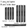 Carbon Fiber Car Trunk Bumper Protective Sticker Interior For seat leon ibiza Alhambra Exeo Altea Arona Mii IBL Car Accessories ujm690
