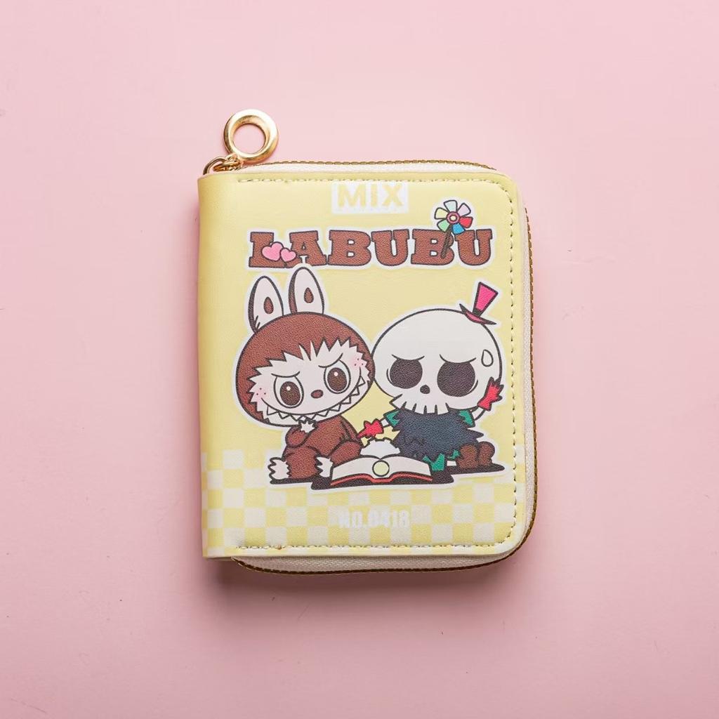 Small Wallet Short Kabibara Folding Card Bag Student Small Multi-ID Wallet