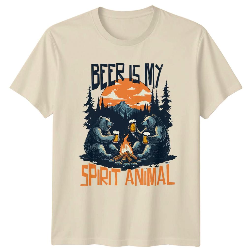 Beer Is My Spirit Animal TShirt Camping Beer Outdoors