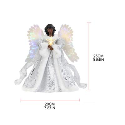 Рождественская елка, светильник ангела, светодиодная лампа, орнамент, художественные ремесла, принадлежности для внутреннего и наружного сада, двора, украшения, подарок