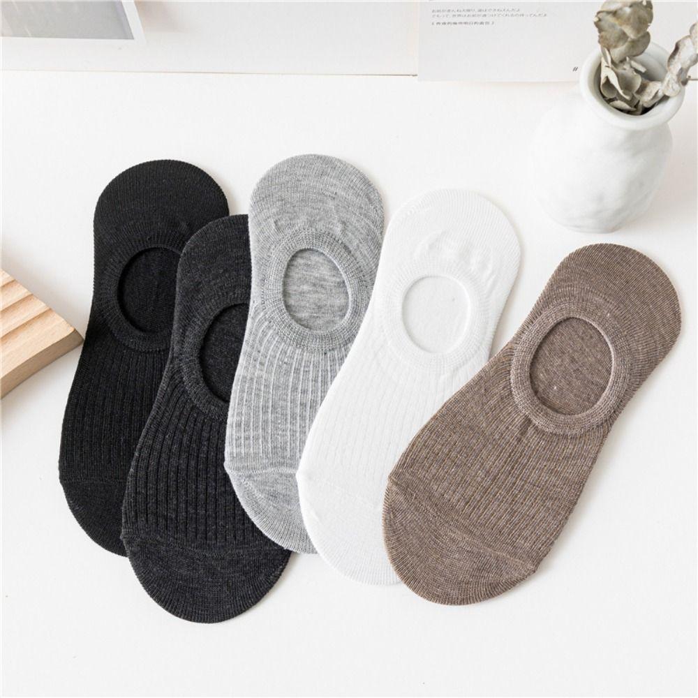 10Pairs Non Slip Invisible Boat Socks Thin Short Hosiery Casual Short Ankle Socks  Summer