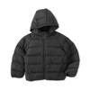 MUJI Washable Padded Hooded Size 120 Kids' Water-Repellent Jacket, Unisex, Black, (CB1PTA5A)