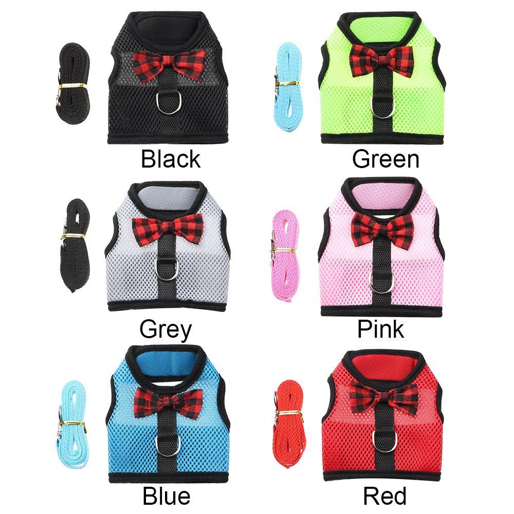 Ferret Small Animals Pet Lead Bunny Mesh Chest Hamster Vest Harness Rabbit Leash Collar