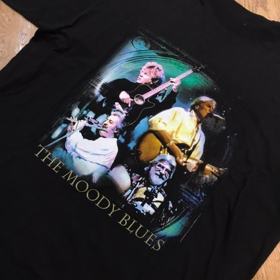 New popular The Moody Blues 2000 T-shirt Black Unisex E843