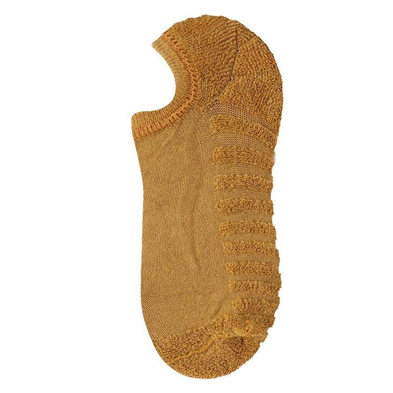 Мужские носки-лодочки с махровой подошвой, однотонные силиконовые, нескользящие, однотонные, махровые, с мелким горлом, невидимые носки