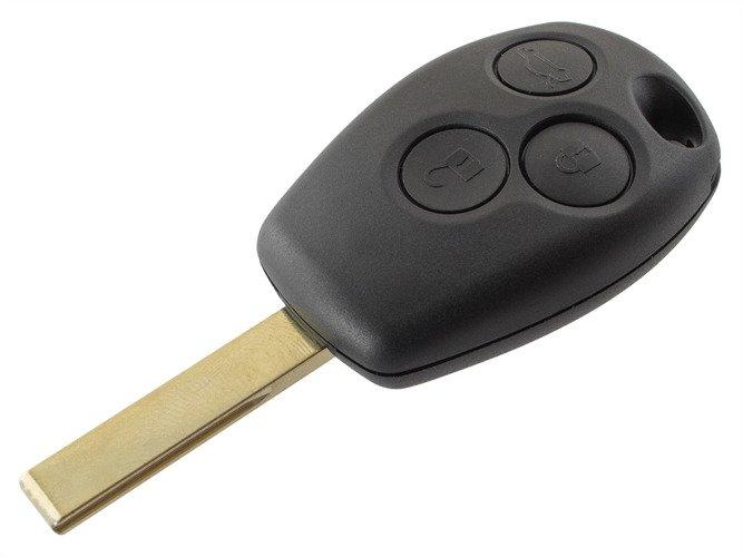 Renault Clio Kangoo Laguna Master Megane Modus Thalia Trafic Twingo remote control housing STRAIGHT BLADE WITH GROOVES 3 BUTTONS