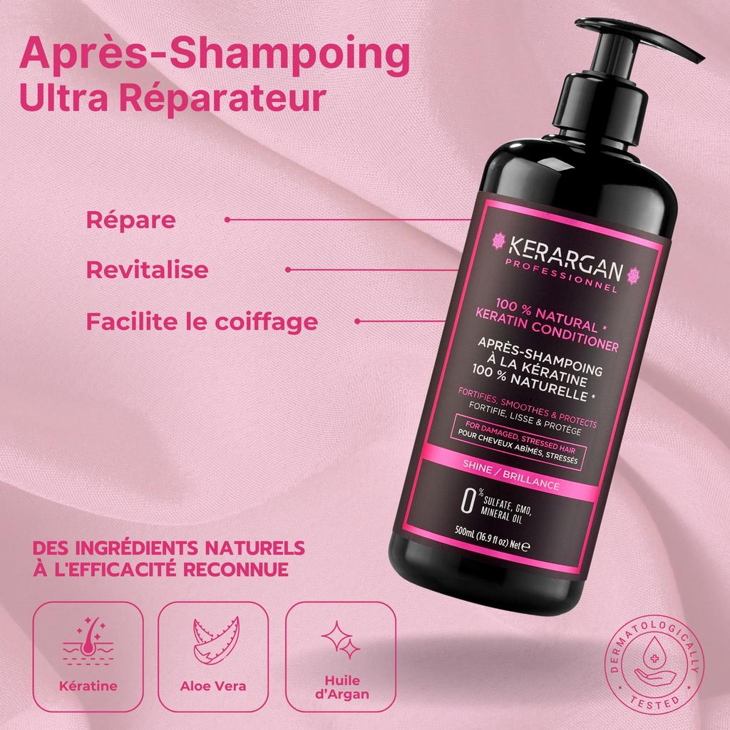 Kerargan Полный набор Ultra Repair Kit с кератином - 2200мл