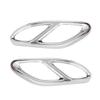 For Mercedes Benz A/C/E/B/GLC/CLA/CLS Class Car Exhaust Tip Muffler Pipe Cover 4 Outlet Tail Pipe Rear Diffuser Cover 2Pcs