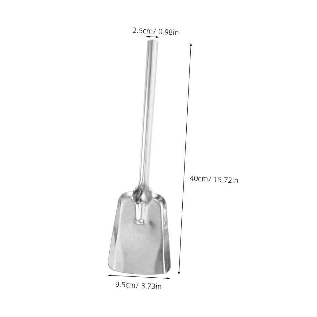 Железная угольная лопата Лопата для золы Лопата для шлака Печная лопата для кухни Лопата для угля и золы с длинной ручкой Садовая лопата для камина