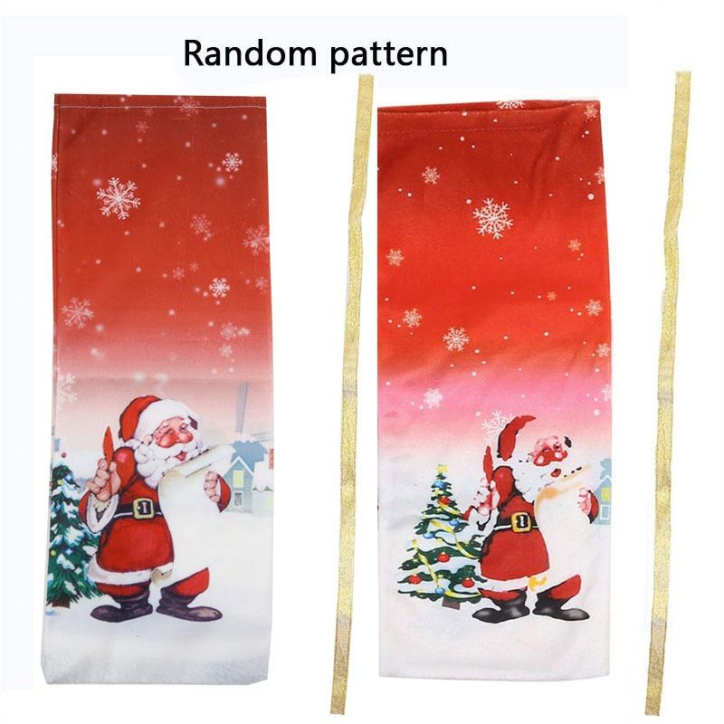 Рождественские упаковочные мешки для бутылок