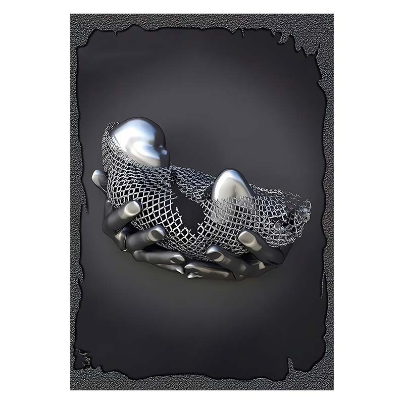 3D визуальные золотые, серебряные настенные художественные картины из металла, современные скандинавские персонализированные холсты, интерьерные картины, принты, домашний декор