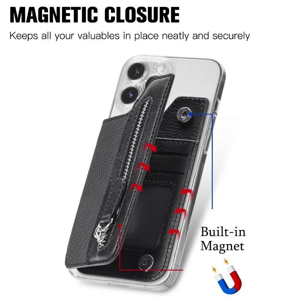 Cover Card Sleeve Phone Pocket Phone Card Holder Cell Phone Pouch Phone Wallet Stick Wallet Case