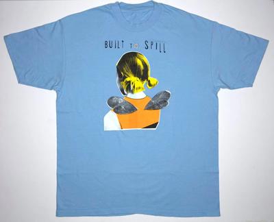 Винтажная хлопковая светло-голубая футболка группы Built to Spill, унисекс, для концерта, размеры от S до 5XL, LO123, унисекс футболка