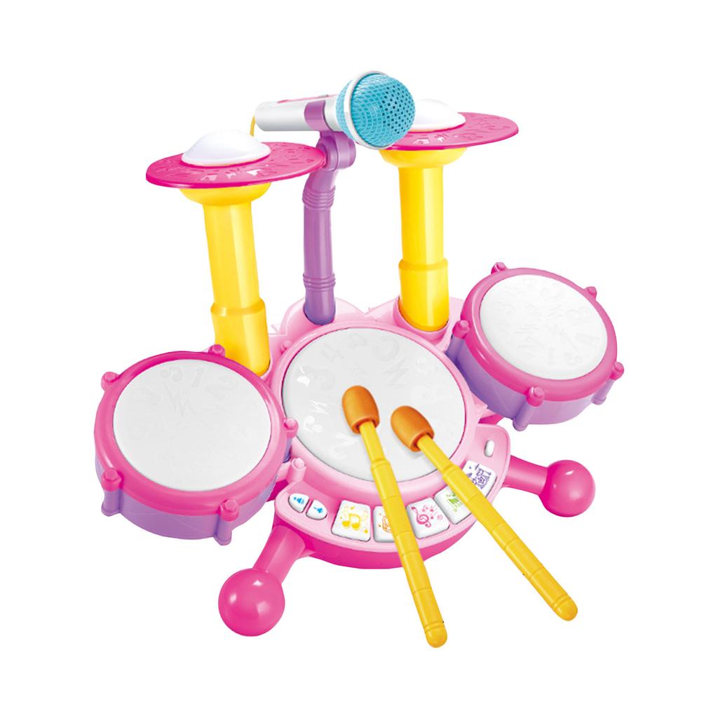 Children's Jazz Drum Set, Children's Toy Drum Set, Plastic Jazz Drum Set, Music Toy Gift Suitable For Boys And Girls Aged 1-3 3-5 Years Old