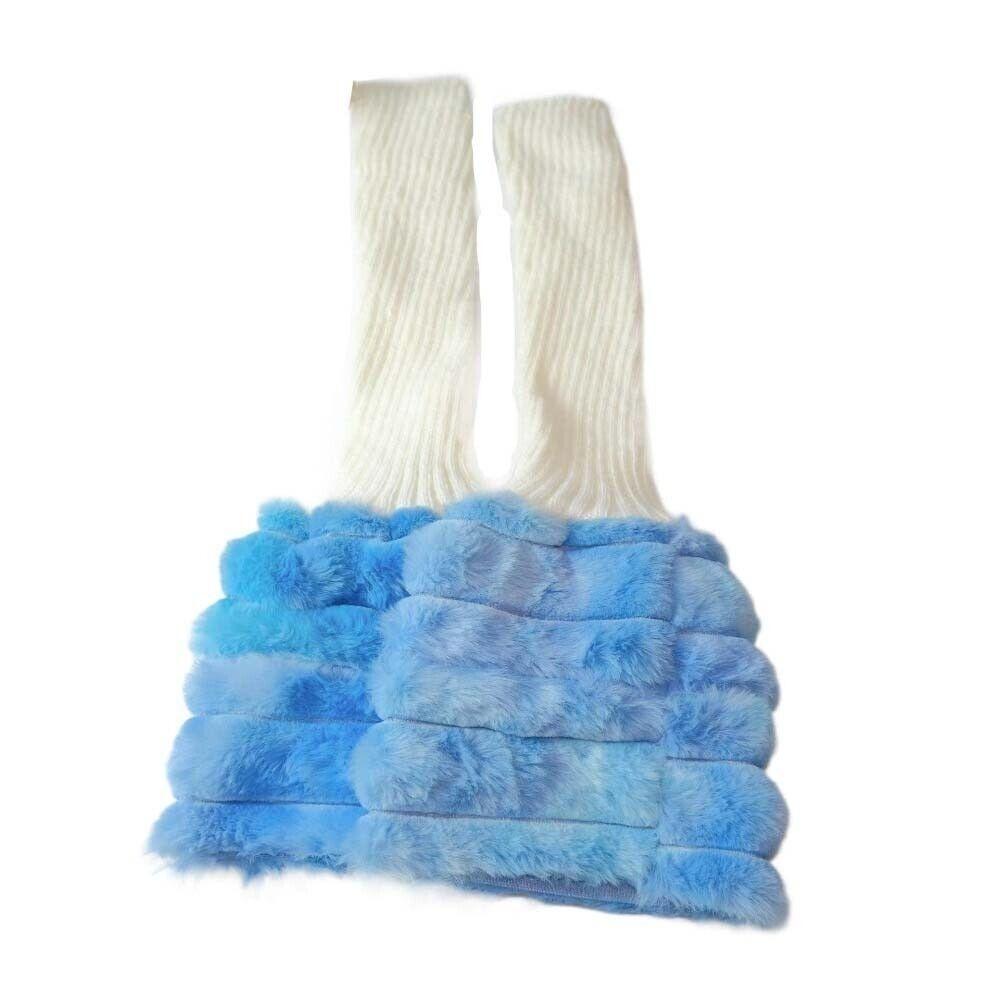 Colorful Plush Leg Warmer Sweet Cool Foot Cover New Calf Sleeves Girls