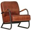 VidaXL Armchair Brown Genuine Leather 359631