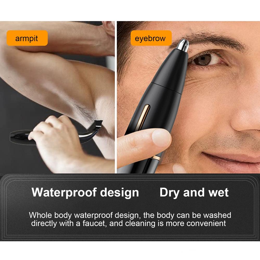 4 в 1 Удаление волос Триммер для корней носа, бровей, бритвы для удаления волос