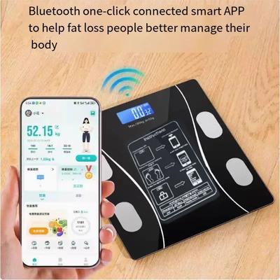 Умные Bluetooth весы для измерения жира в теле Весы высокой точности Электронные весы с мобильным приложением для отслеживания домашнего фитнеса