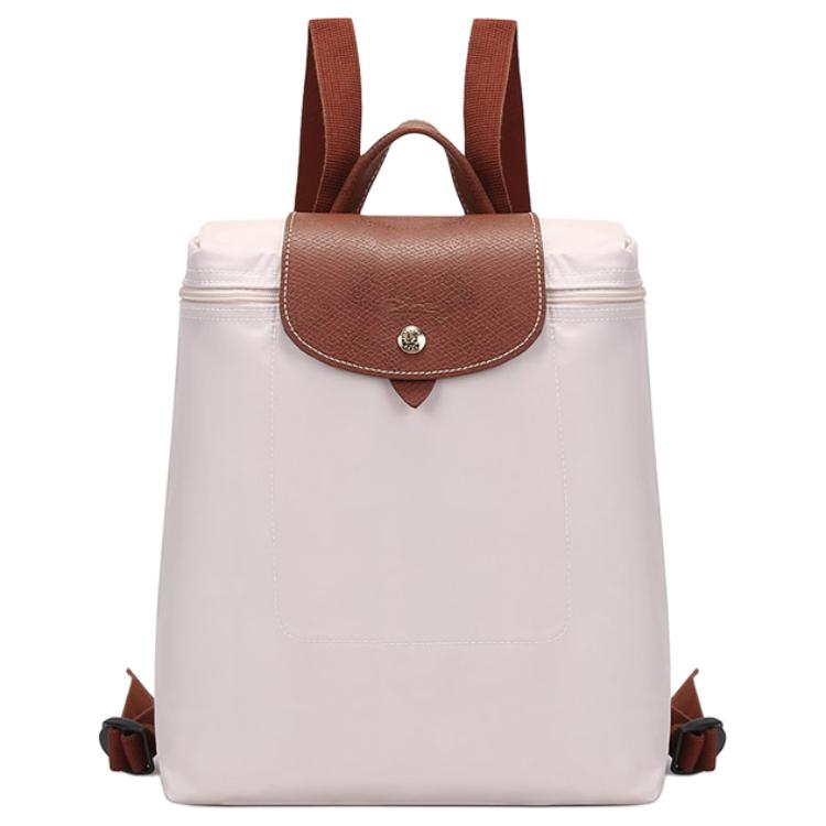 Longchamp Складной кожаный рюкзак Le Pliage 26 на молнии Женский рюкзак Цвет бумаги 1699089555
