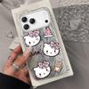 Shy Hello Kitty Cartoon Hard Shell Case for iPhone 13/14/15/16PRO/17AIR