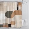 3D печать абстрактный линейный стиль акварельный набор штор для душа водонепроницаемый полиэстер занавеска для ванной украшение для дома с крючками
