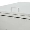 vidaXL Mülltonnenbox für 3 Tonnen 240 L Edelstahl