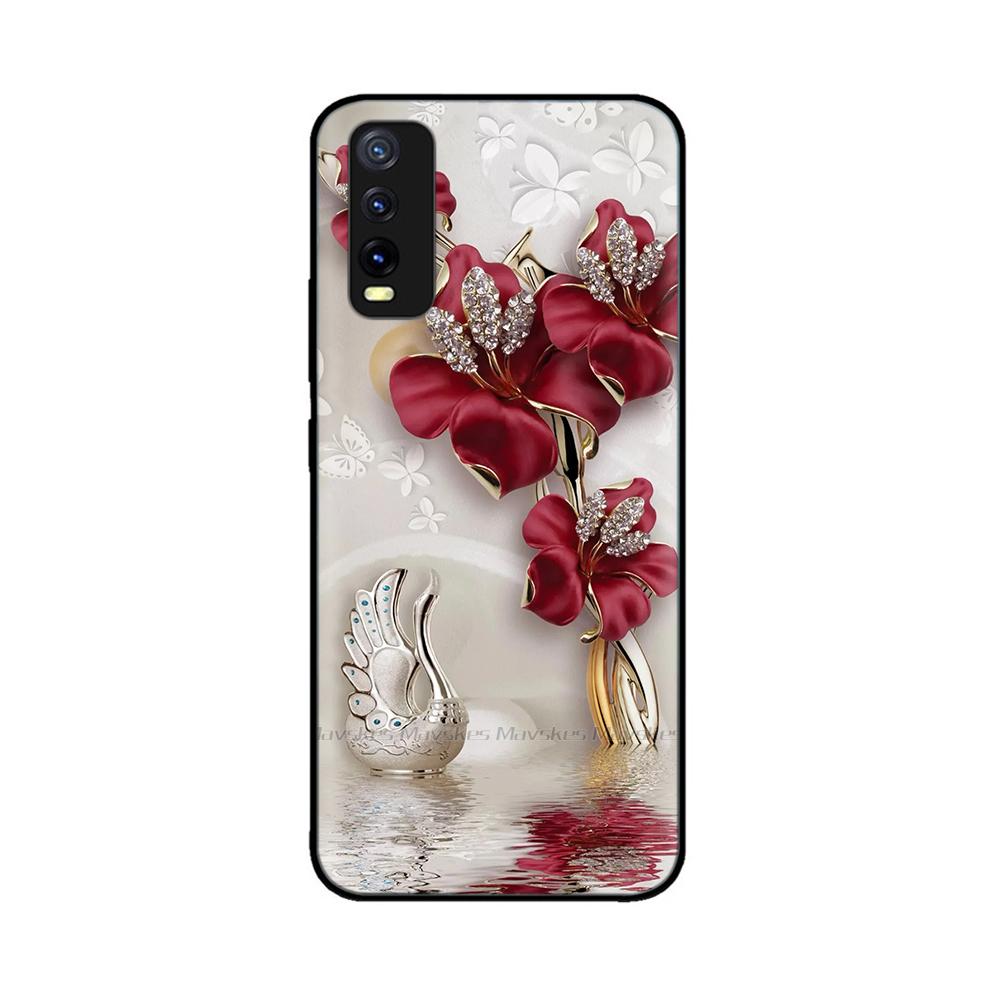 Для Vivo Y20 Y20i Y20a Y20s Vivo Y11s Y12s Чехол для телефона Милый Защита камеры Задняя крышка Для Vivo Y20 2021 V2027 Силиконовые Fundas
