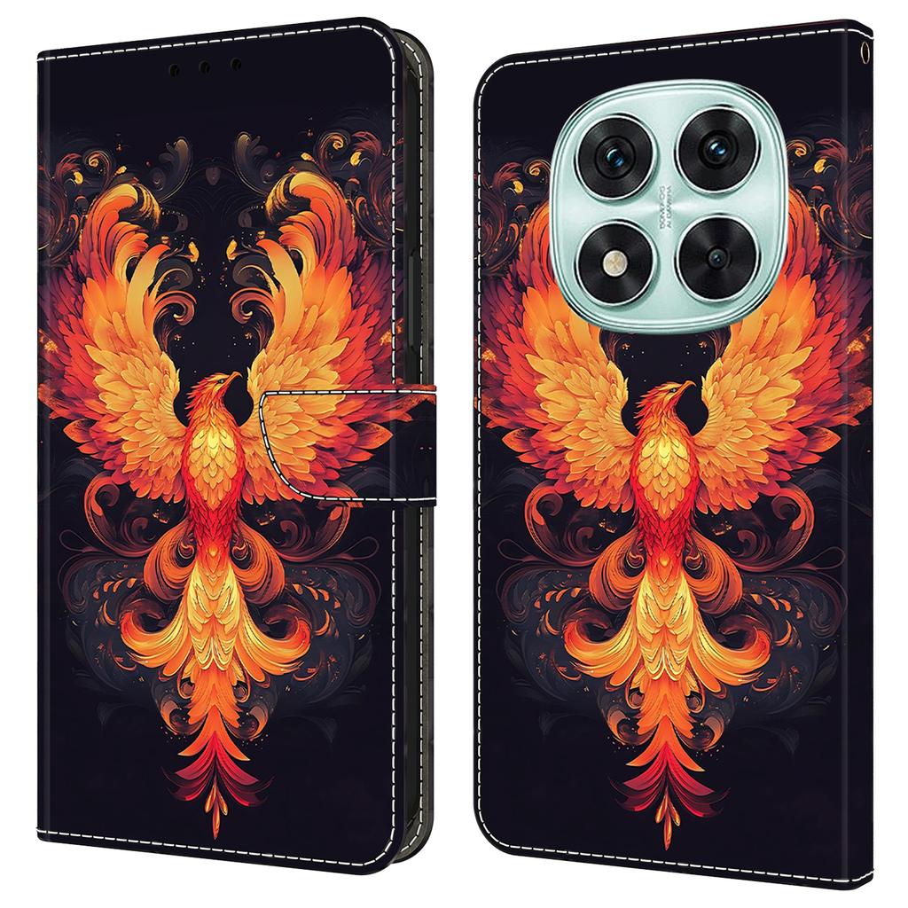 Для Xiaomi Redmi Note 14 Pro 4G Чехол Кошелек Подставка С Принтом Узор Искусственная Кожа Книжка Чехол для Телефона