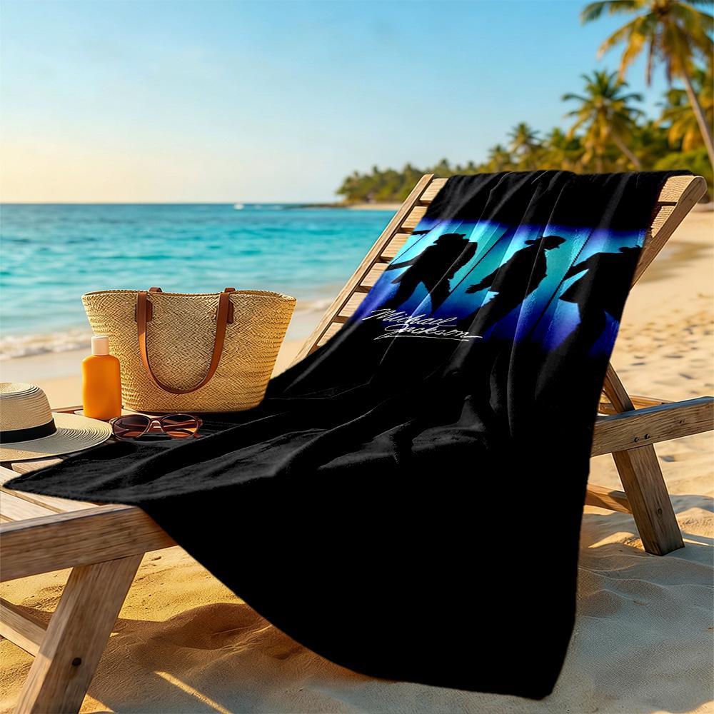 Michael Jackson Beach Towel Super Soft Microfiber Quickdry Fabric Comfortable Lightweight