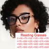 Elegant Full Rim Square Reading Glasses For Women  Frame Clear Lenes Magnification 0 To+6.0 Anti Blue Light Computer Glasses