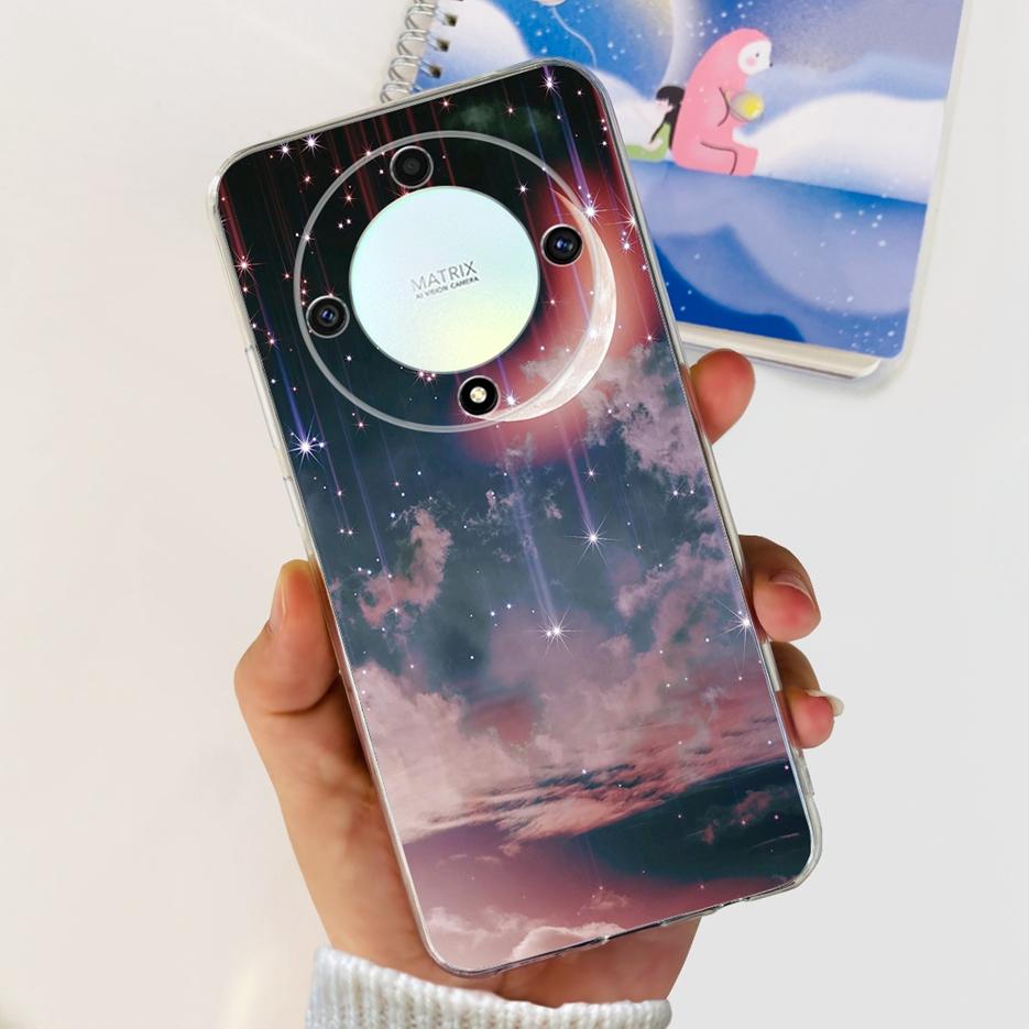 For Honor X9b 5G Case 2023 New Fashion Painted Cover Clear Silicone Soft TPU Phone Case For Honor X9b HonorX9b Back Cover Bumper