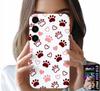 Etui Do Samsung Galaxy S25 - Psie Łapki Na Białym Tle, Pies, Kot, Miś