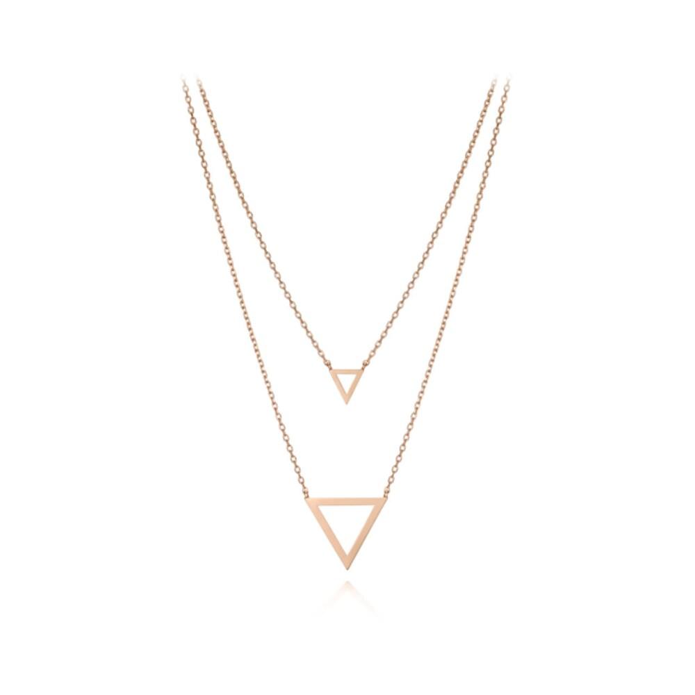 Triangle Layered Necklace Elbrnn067