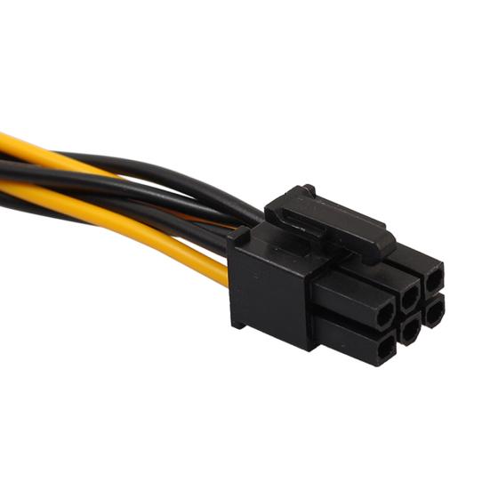 7-дюймовый 6-контактный PCI на двойной 15-контактный SATA кабель питания для карты расширения